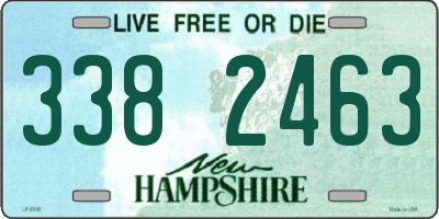 NH license plate 3382463