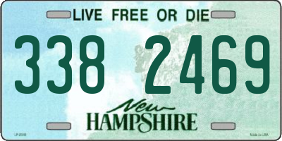 NH license plate 3382469