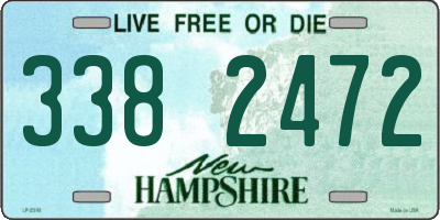 NH license plate 3382472