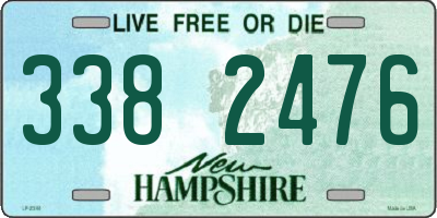NH license plate 3382476