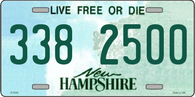NH license plate 3382500