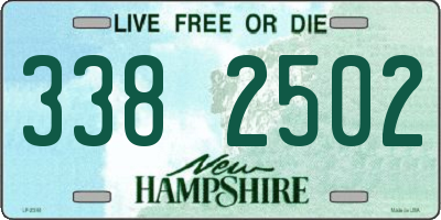 NH license plate 3382502