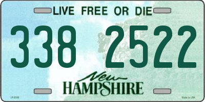 NH license plate 3382522