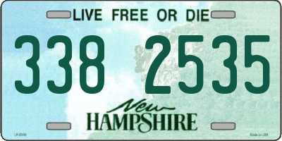 NH license plate 3382535