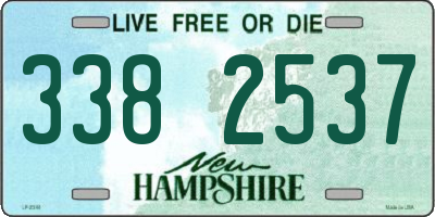NH license plate 3382537