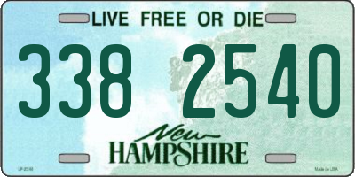 NH license plate 3382540