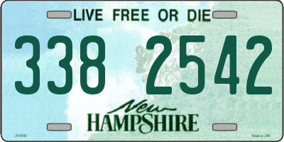 NH license plate 3382542