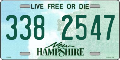 NH license plate 3382547