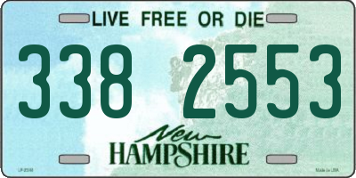 NH license plate 3382553