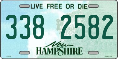 NH license plate 3382582