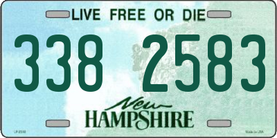 NH license plate 3382583