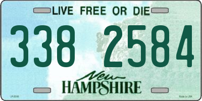 NH license plate 3382584