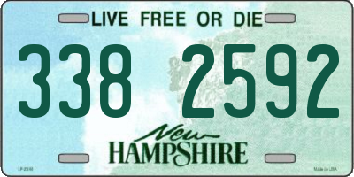 NH license plate 3382592