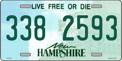 NH license plate 3382593