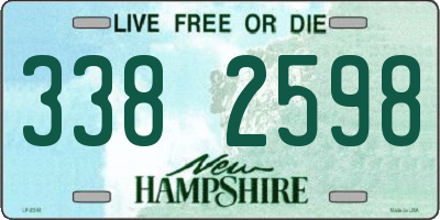 NH license plate 3382598