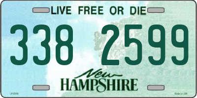 NH license plate 3382599