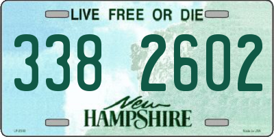 NH license plate 3382602