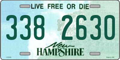 NH license plate 3382630