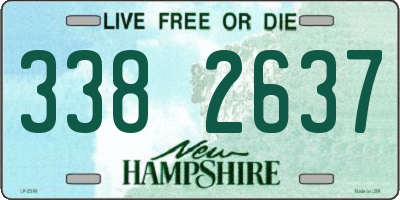 NH license plate 3382637