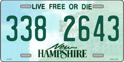 NH license plate 3382643