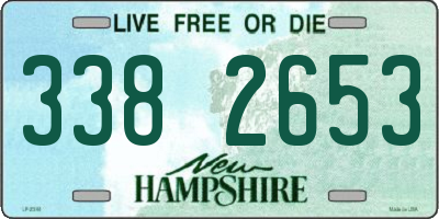 NH license plate 3382653