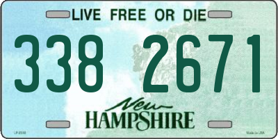 NH license plate 3382671