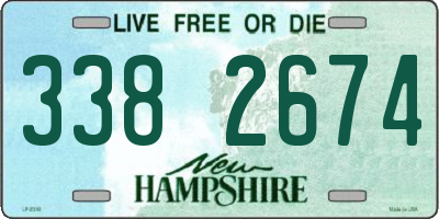 NH license plate 3382674