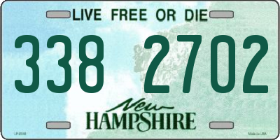 NH license plate 3382702