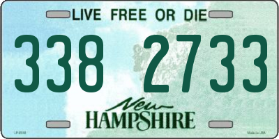 NH license plate 3382733