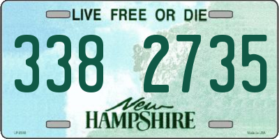 NH license plate 3382735