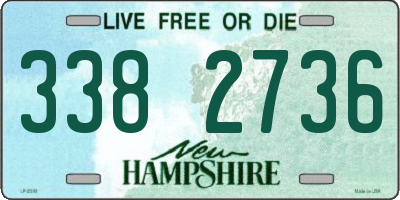 NH license plate 3382736
