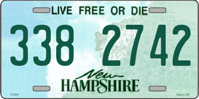NH license plate 3382742