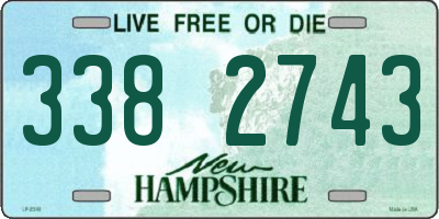 NH license plate 3382743