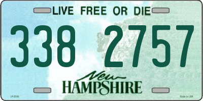 NH license plate 3382757