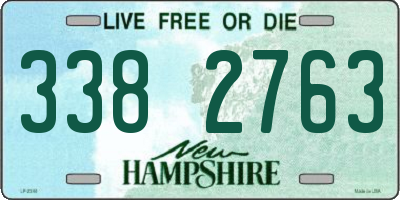 NH license plate 3382763