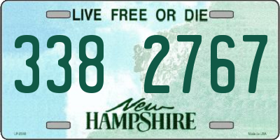 NH license plate 3382767