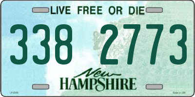 NH license plate 3382773