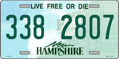NH license plate 3382807