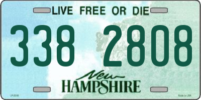NH license plate 3382808