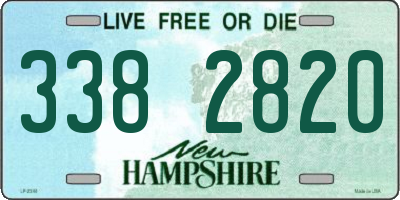NH license plate 3382820