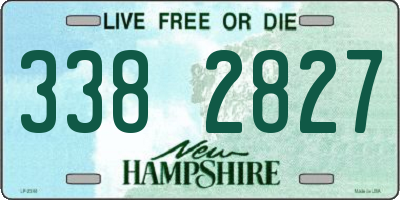NH license plate 3382827
