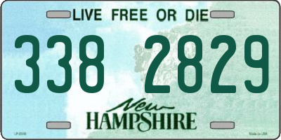 NH license plate 3382829