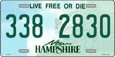 NH license plate 3382830