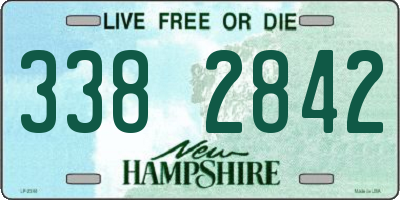NH license plate 3382842