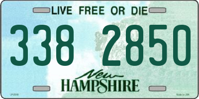 NH license plate 3382850