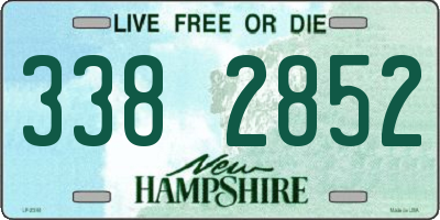 NH license plate 3382852