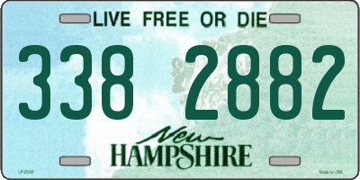 NH license plate 3382882