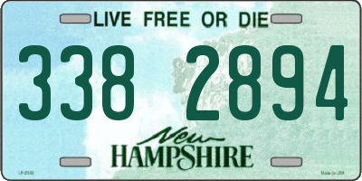NH license plate 3382894