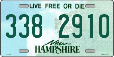 NH license plate 3382910