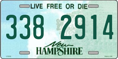NH license plate 3382914